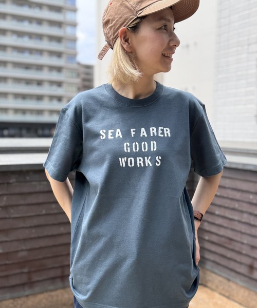 GREEN BOWL（グリーンボウル）の「【日本製】グリーンボウル 【GREEN BOWL】Organic CottonT-shirts(SEA FARER)（Tシャツ/カットソー・メンズ・ダークネイビー/ブラック/オフホワイト・XL/L/M）」の3枚目の写真