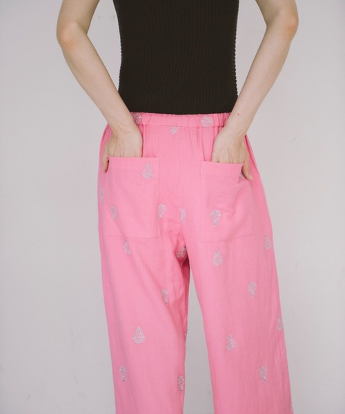 THEATRE PRODUCTS（シアタープロダクツ）の「エンブロイダリーパンツ（その他パンツ・レディース・ホワイト/ピンク/ブラック・FREE）」の19枚目の写真
