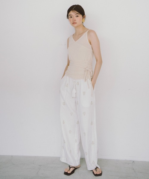 THEATRE PRODUCTS（シアタープロダクツ）の「エンブロイダリーパンツ（その他パンツ・レディース・ホワイト/ピンク/ブラック・FREE）」の21枚目の写真