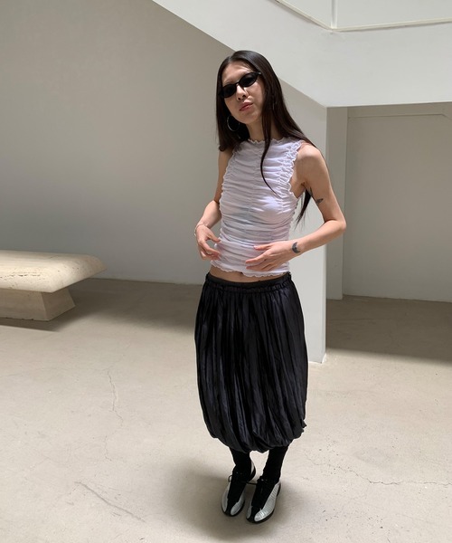 paloma wool 黒のミニプリーツスカート paloma wool 黒いプリーツミニスカート