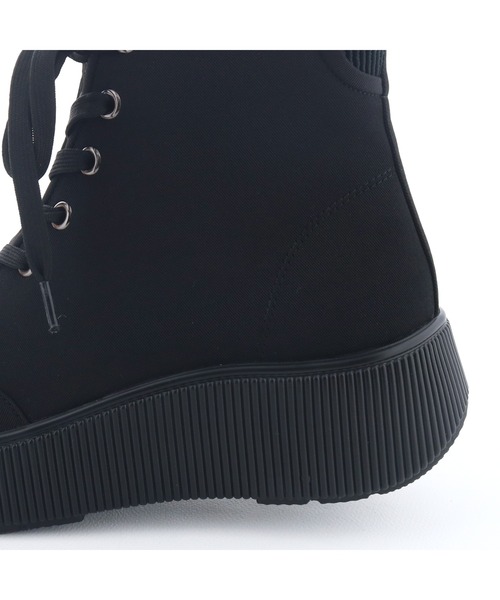 あしながおじさん(アシナガオジサン)の「撥水│ハイカットスニーカー 1310281(スニーカー・レディース・モカ/ブラック・22.5cm/23cm/23.5cm/24cm/24.5cm)」の10枚目の写真