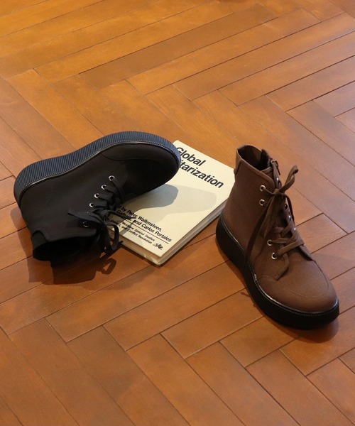 あしながおじさん(アシナガオジサン)の「撥水│ハイカットスニーカー 1310281(スニーカー・レディース・モカ/ブラック・22.5cm/23cm/23.5cm/24cm/24.5cm)」の21枚目の写真