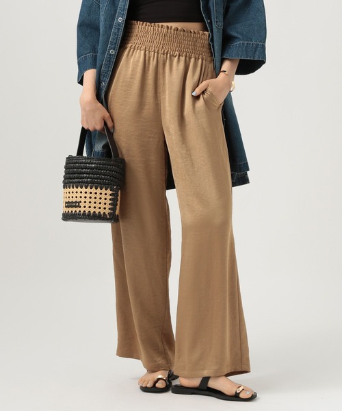 BAYFLOW（ベイフロー）の「ウエストシャーリングサテンパンツ（その他パンツ・レディース・ブラウン/ブラック/カーキ・FREE/X-SMALL）」の17枚目の写真