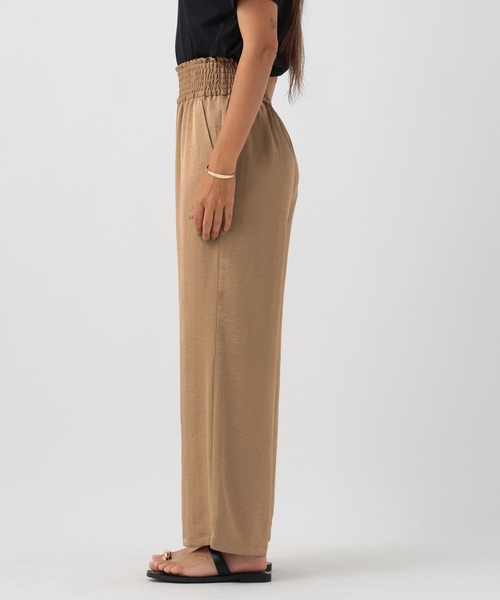 BAYFLOW（ベイフロー）の「ウエストシャーリングサテンパンツ（その他パンツ・レディース・ブラウン/ブラック/カーキ・FREE/X-SMALL）」の22枚目の写真