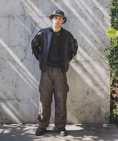 セール】カモ ジャカード ミリタリー 6ポケット オーバーパンツ