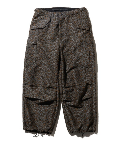 セール】カモ ジャカード ミリタリー 6ポケット オーバーパンツ