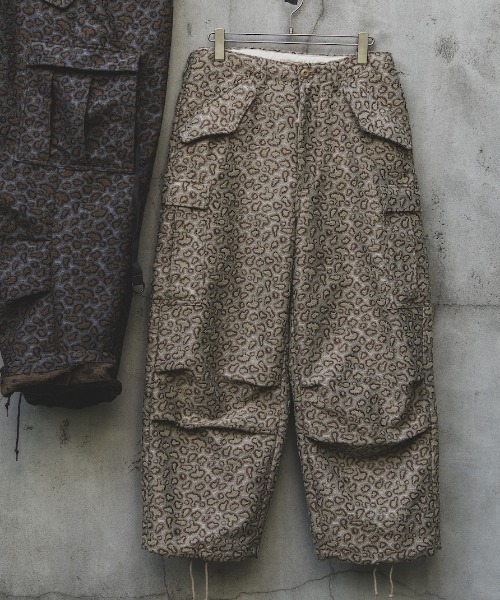 セール】カモ ジャカード ミリタリー 6ポケット オーバーパンツ