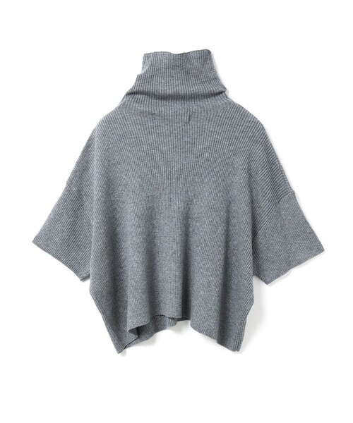 mizuiroind（ミズイロインド）の「mizuiro ind アシンメトリーカラーリブプルオーバー（ニット/セーター・レディース・ブラック/ネイビー/チャコールグレー・FREE）」の18枚目の写真