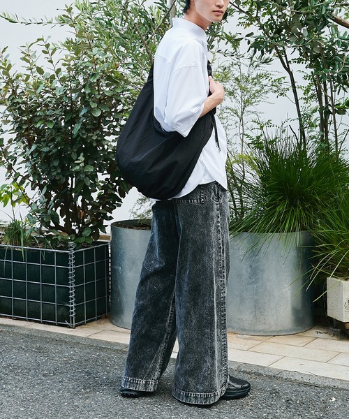 STUDIOUS(ステュディオス)の「【STUDIOUS】3WAY ROUND SHOULDER BAG/ドローコードショルダーバッグ(ショルダーバッグ・メンズ・ブラック・FREE)」の7枚目の写真