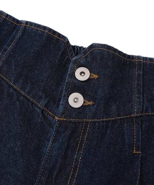 earth music&ecology（アースミュージックアンドエコロジー）の「ハイウエストデニムパンツ（デニムパンツ・レディース・ライトインディゴブルー/インディゴブルー・S/M）」の8枚目の写真