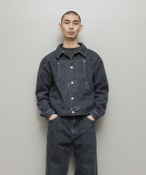 bal(バル)の「CURB POCKET DENIM JACKET(デニムジャケット・メンズ・インディゴブルー/ブラック・3/2/1)」の11枚目の写真