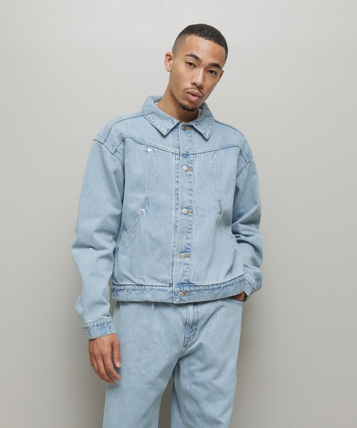 bal(バル)の「CURB POCKET DENIM JACKET(デニムジャケット・メンズ・インディゴブルー/ブラック・3/2/1)」の14枚目の写真