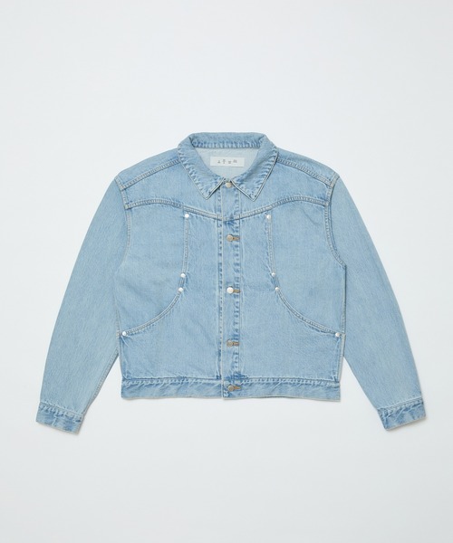 bal(バル)の「CURB POCKET DENIM JACKET(デニムジャケット・メンズ・インディゴブルー/ブラック・3/2/1)」の16枚目の写真