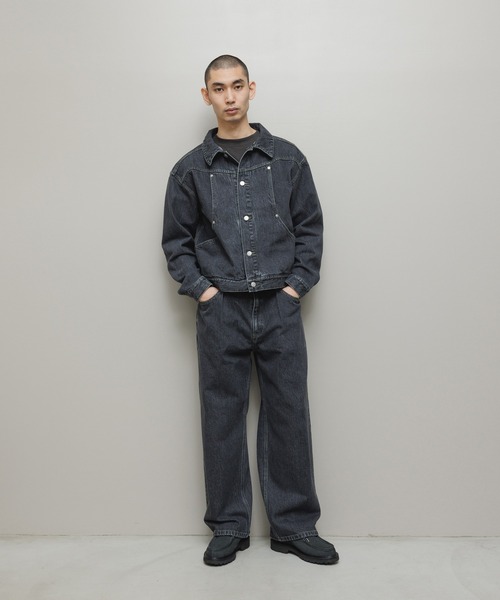 bal(バル)の「CURB POCKET DENIM JACKET(デニムジャケット・メンズ・インディゴブルー/ブラック・3/2/1)」の6枚目の写真