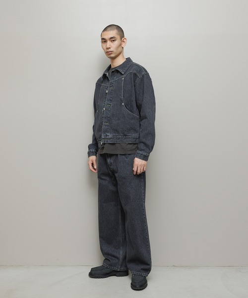 bal(バル)の「CURB POCKET DENIM JACKET(デニムジャケット・メンズ・インディゴブルー/ブラック・3/2/1)」の7枚目の写真