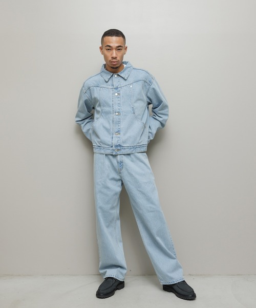 bal(バル)の「CURB POCKET DENIM JACKET(デニムジャケット・メンズ・インディゴブルー/ブラック・3/2/1)」の9枚目の写真