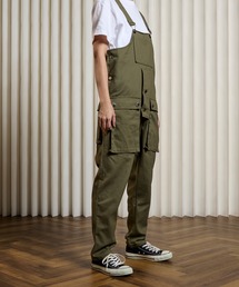 CALIFORNIA OUTFITTERS | 7E12 ミリタリー風 ワークオーバーオール カーゴパンツ(サロペット/オーバーオール)