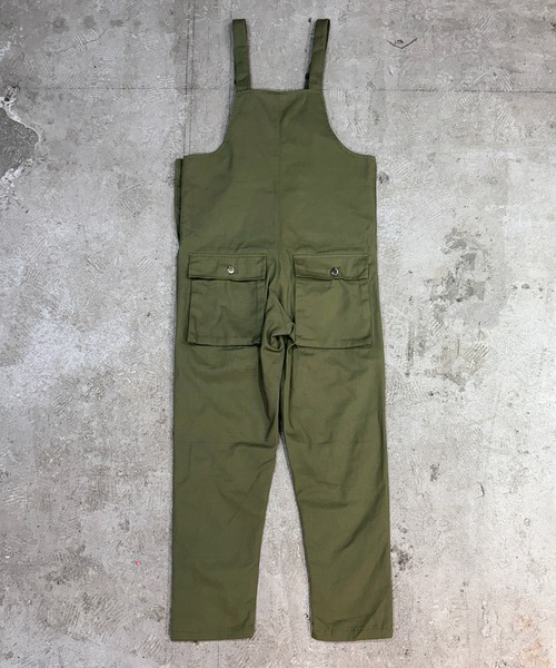 CALIFORNIA OUTFITTERS（カリフォルニア アウトフィッターズ）の「7E12 ミリタリー風 ワークオーバーオール カーゴパンツ（サロペット/オーバーオール・レディース・ブラック/オリーブ・M/L/XL）」の4枚目の写真