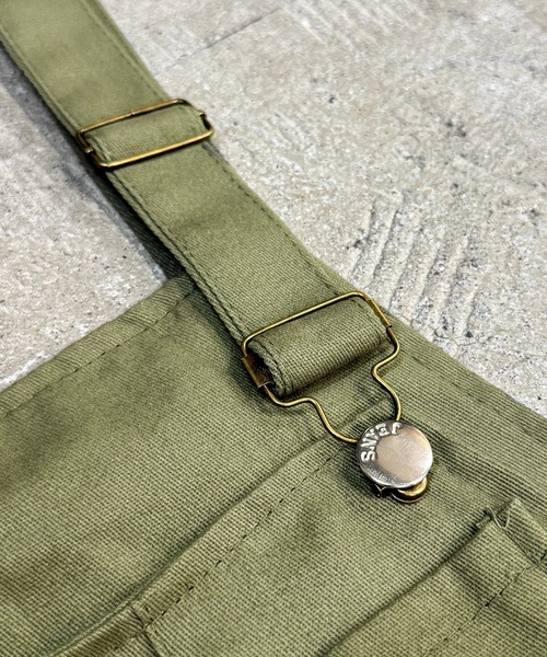 CALIFORNIA OUTFITTERS（カリフォルニア アウトフィッターズ）の「7E12 ミリタリー風 ワークオーバーオール カーゴパンツ（サロペット/オーバーオール・レディース・ブラック/オリーブ・M/L/XL）」の5枚目の写真