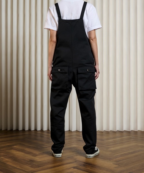 CALIFORNIA OUTFITTERS（カリフォルニア アウトフィッターズ）の「7E12 ミリタリー風 ワークオーバーオール カーゴパンツ（サロペット/オーバーオール・レディース・ブラック/オリーブ・M/L/XL）」の17枚目の写真