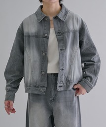 メンズ デニムジャケット ドロップショルダー 肩落ち N00125 ドロップショルダー」に該当するメンズのデニムジャケット