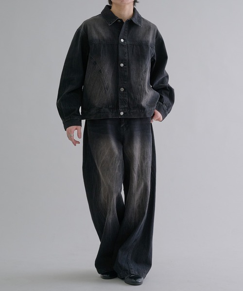 epnok（エプノック）の「ビンテージライクデニムジャケット（デニムジャケット・メンズ・ダークブラック/グレー/インディゴブルー/ブルー系その他・SMALL/MEDIUM/LARGE）」の20枚目の写真