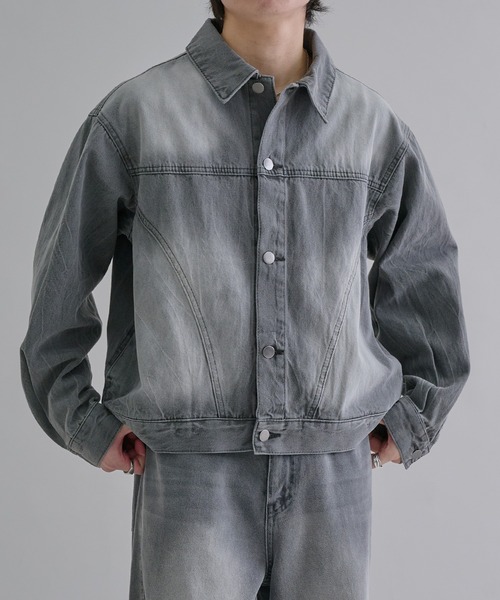 セール】ビンテージライクデニムジャケット（デニムジャケット