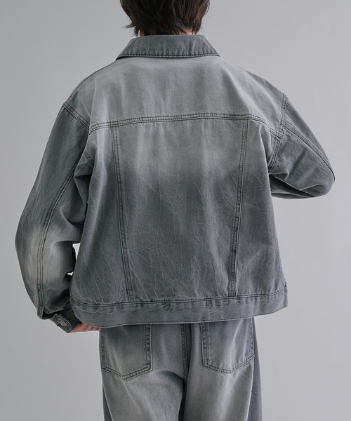 epnok（エプノック）の「ビンテージライクデニムジャケット（デニムジャケット・メンズ・ダークブラック/グレー/インディゴブルー/ブルー系その他・SMALL/MEDIUM/LARGE）」の15枚目の写真