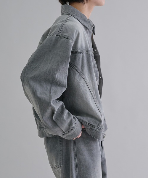 epnok（エプノック）の「ビンテージライクデニムジャケット（デニムジャケット・メンズ・ダークブラック/グレー/インディゴブルー/ブルー系その他・SMALL/MEDIUM/LARGE）」の14枚目の写真