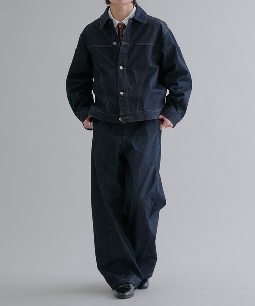 epnok（エプノック）の「ビンテージライクデニムジャケット（デニムジャケット・メンズ・ダークブラック/グレー/インディゴブルー/ブルー系その他・SMALL/MEDIUM/LARGE）」の12枚目の写真