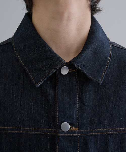 epnok（エプノック）の「ビンテージライクデニムジャケット（デニムジャケット・メンズ・ダークブラック/グレー/インディゴブルー/ブルー系その他・SMALL/MEDIUM/LARGE）」の9枚目の写真