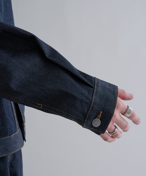 epnok（エプノック）の「ビンテージライクデニムジャケット（デニムジャケット・メンズ・ダークブラック/グレー/インディゴブルー/ブルー系その他・SMALL/MEDIUM/LARGE）」の8枚目の写真