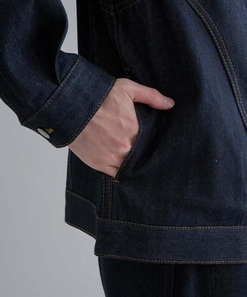 epnok（エプノック）の「ビンテージライクデニムジャケット（デニムジャケット・メンズ・ダークブラック/グレー/インディゴブルー/ブルー系その他・SMALL/MEDIUM/LARGE）」の7枚目の写真