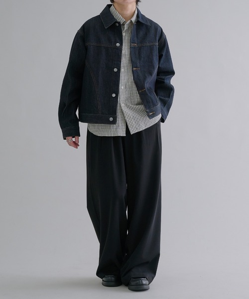 epnok（エプノック）の「ビンテージライクデニムジャケット（デニムジャケット・メンズ・ダークブラック/グレー/インディゴブルー/ブルー系その他・SMALL/MEDIUM/LARGE）」の5枚目の写真