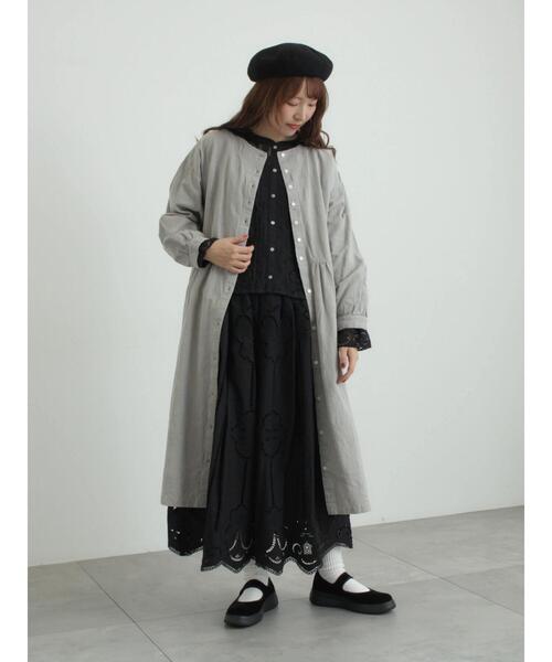 TSUHARU by Samansa Mos2（ツハルバイサマンサモスモス）の「【WEB限定】コットンジャカード製品染め前後2WAYワンピース（ワンピース・レディース・キナリ/ブラック/グレー・F）」の4枚目の写真