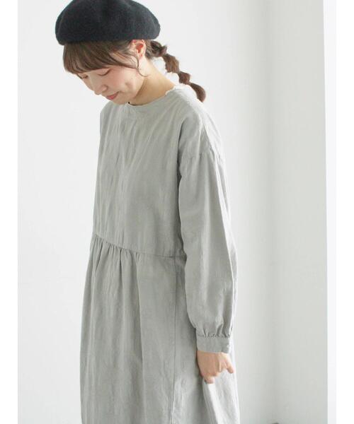 TSUHARU by Samansa Mos2（ツハルバイサマンサモスモス）の「【WEB限定】コットンジャカード製品染め前後2WAYワンピース（ワンピース・レディース・キナリ/ブラック/グレー・F）」の7枚目の写真