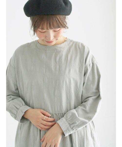 TSUHARU by Samansa Mos2（ツハルバイサマンサモスモス）の「【WEB限定】コットンジャカード製品染め前後2WAYワンピース（ワンピース・レディース・キナリ/ブラック/グレー・F）」の8枚目の写真