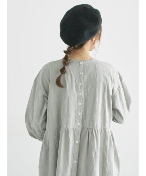 TSUHARU by Samansa Mos2（ツハルバイサマンサモスモス）の「【WEB限定】コットンジャカード製品染め前後2WAYワンピース（ワンピース・レディース・キナリ/ブラック/グレー・F）」の9枚目の写真