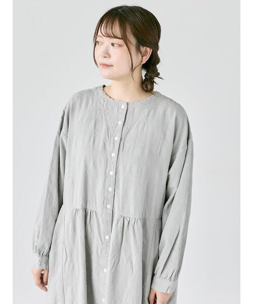 TSUHARU by Samansa Mos2（ツハルバイサマンサモスモス）の「【WEB限定】コットンジャカード製品染め前後2WAYワンピース（ワンピース・レディース・キナリ/ブラック/グレー・F）」の15枚目の写真