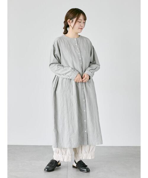 TSUHARU by Samansa Mos2（ツハルバイサマンサモスモス）の「【WEB限定】コットンジャカード製品染め前後2WAYワンピース（ワンピース・レディース・キナリ/ブラック/グレー・F）」の16枚目の写真