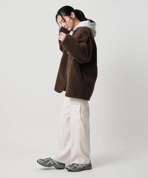 WEB限定】ボア×フェイクムートン リバーシブルジャケット