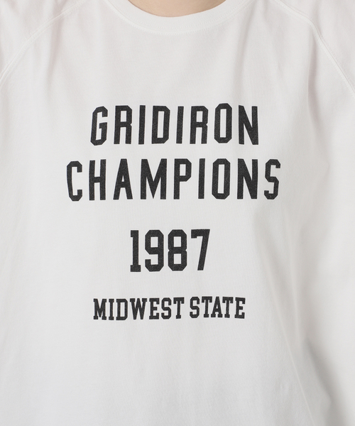 JOURNAL STANDARD relume（ジャーナルスタンダード　レリューム）の「ラグランスリーブカレッジロングスリーブTEE（Tシャツ/カットソー・レディース・ホワイト×ホワイト/チョコ/ボルドー/ブラックミックス・FREE）」の9枚目の写真