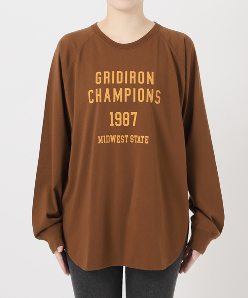 JOURNAL STANDARD relume（ジャーナルスタンダード　レリューム）の「ラグランスリーブカレッジロングスリーブTEE（Tシャツ/カットソー・レディース・ホワイト×ホワイト/チョコ/ボルドー/ブラックミックス・FREE）」の14枚目の写真