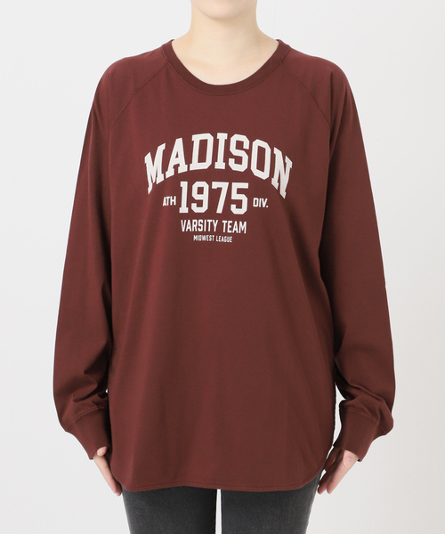 JOURNAL STANDARD relume（ジャーナルスタンダード　レリューム）の「ラグランスリーブカレッジロングスリーブTEE（Tシャツ/カットソー・レディース・ホワイト×ホワイト/チョコ/ボルドー/ブラックミックス・FREE）」の17枚目の写真