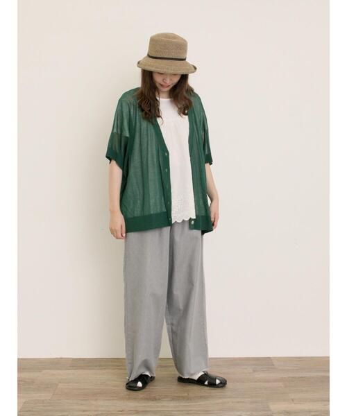 Samansa Mos2(サマンサ モスモス)の「【マシンウォッシャブル】ドルマンスリーブVネックカーディガン(カーディガン/ボレロ・レディース・モカ/オレンジ/キナリ/チャコールグレー/グリーン・F)」の13枚目の写真