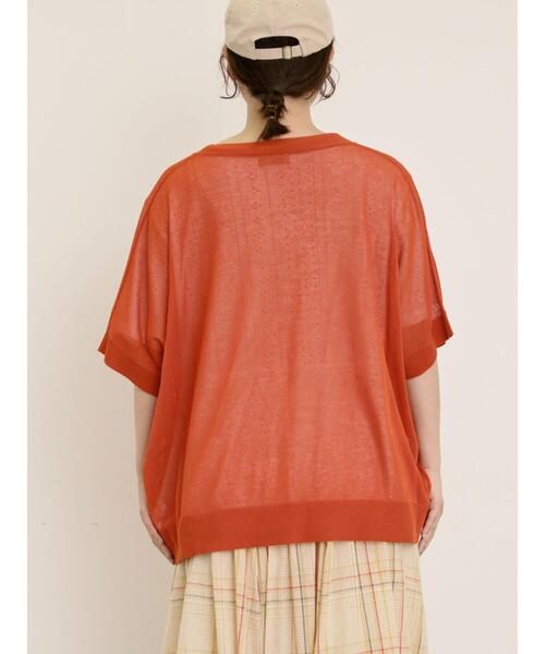 Samansa Mos2(サマンサ モスモス)の「【マシンウォッシャブル】ドルマンスリーブVネックカーディガン(カーディガン/ボレロ・レディース・モカ/オレンジ/キナリ/チャコールグレー/グリーン・F)」の21枚目の写真