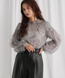 mysty woman | フローラルブラウス 581501(シャツ/ブラウス)