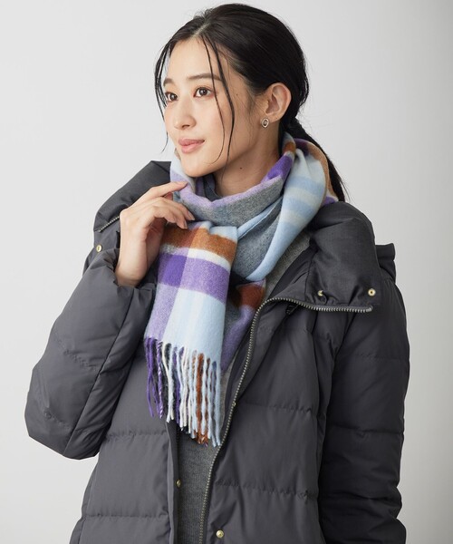 美品 英国製 J.PRESS ブラウン大学 カレッジスカーフ スクールマフラー セール】カシミヤチェック マフラー（マフラー）｜J.PRESS（ジェイ