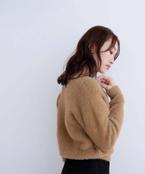 セール】◇ヘアリージップカーディガン（カーディガン/ボレロ