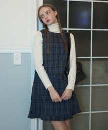 Birthday room（バースデイルーム）の「チェックノースリーブミディ丈ワンピース/check midi one-piece（ワンピース）」